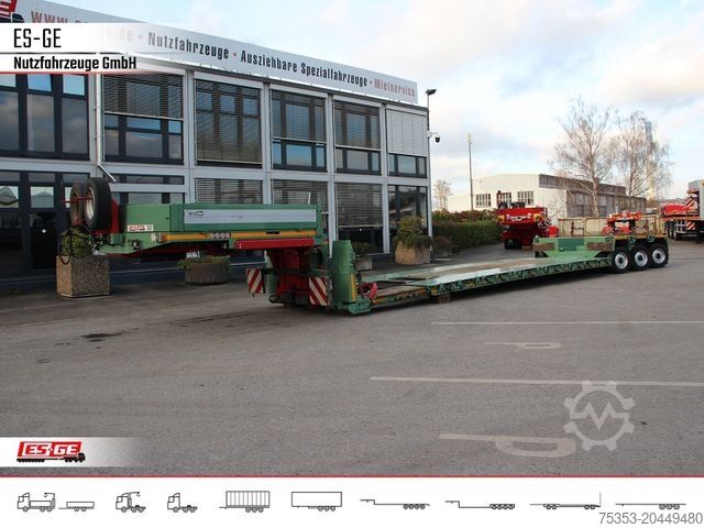 Reboque de plataforma rebaixada GOLDHOFER 3-Achs-Tiefbett 3x12 t