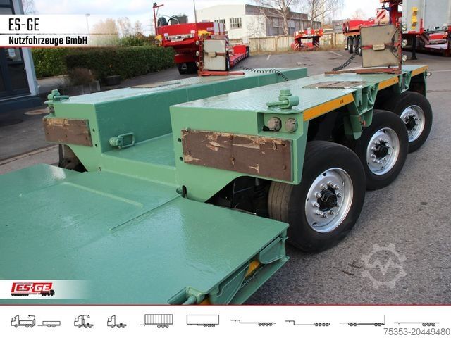 Reboque de plataforma rebaixada GOLDHOFER 3-Achs-Tiefbett 3x12 t