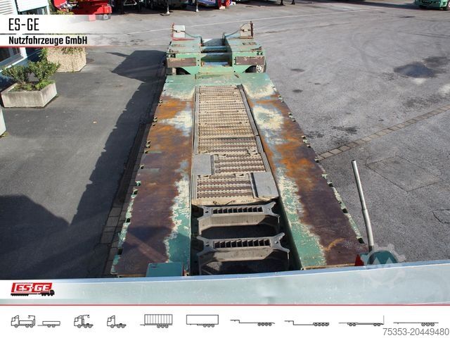 Reboque de plataforma rebaixada GOLDHOFER 3-Achs-Tiefbett 3x12 t