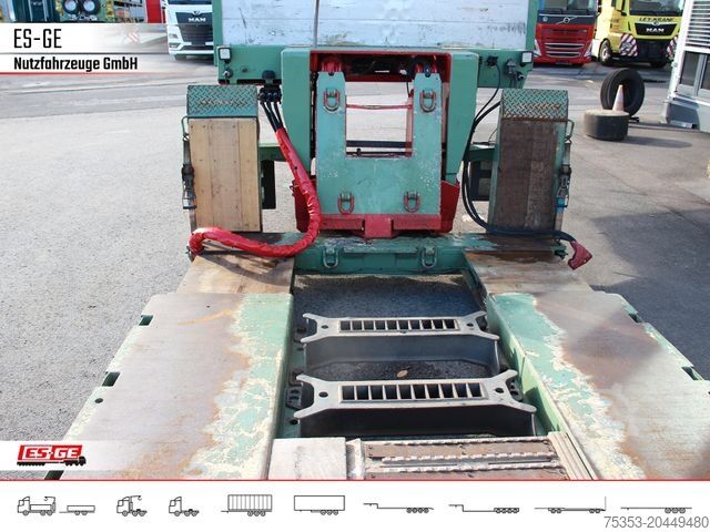 Reboque de plataforma rebaixada GOLDHOFER 3-Achs-Tiefbett 3x12 t