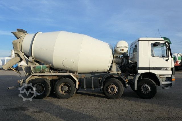 Autodomíchávač betonu MERCEDES-BENZ 3240 B Actros 8x4, Liebherr HTM904, 9m³