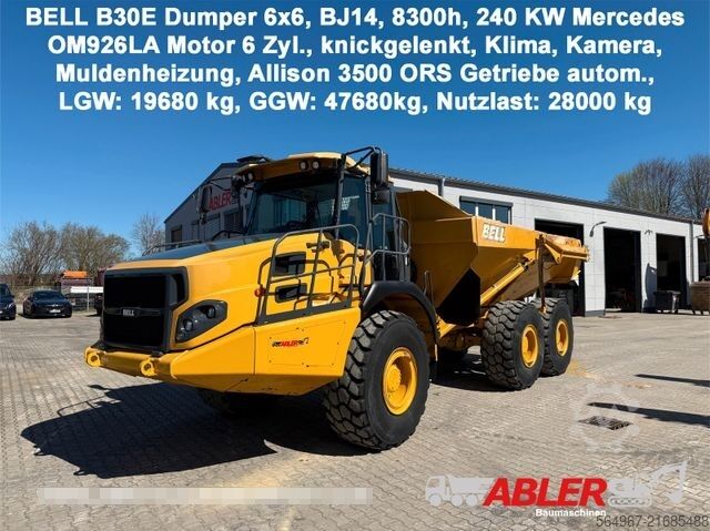 Sonstige BELL B 30 E Dumper 6x6 knickgelenkt Kamera TOP