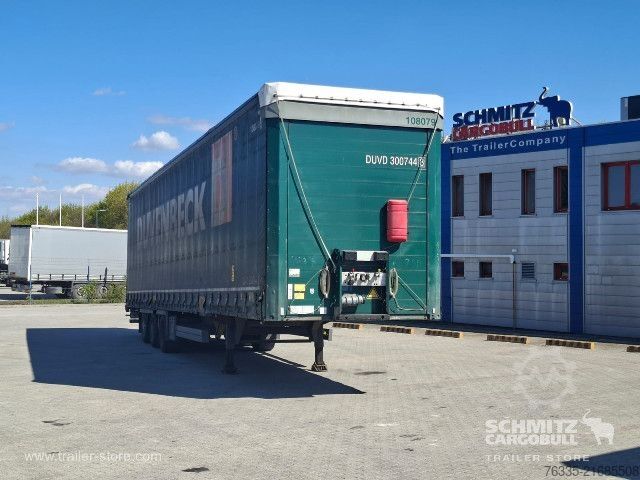 Open semitrailer with tarp Schmitz Cargobull Curtainsider Mega