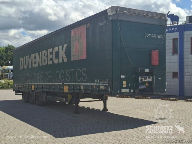 Open semitrailer with tarp Schmitz Cargobull Curtainsider Mega