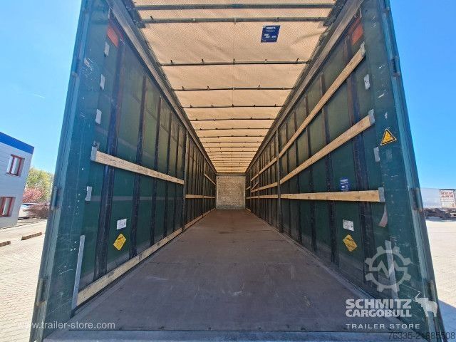 Open semitrailer with tarp Schmitz Cargobull Curtainsider Mega