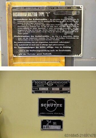 Jig boring machine Societe Genevoise SIP MP-3K