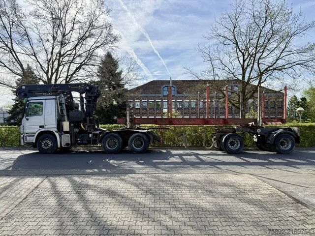 Kereste taşıyıcı Mercedes-Benz Actros 2644 Holz Kran Palfinger SRX47/Komplettzug