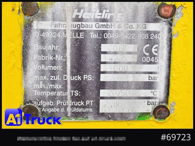 Silo-aanhanger HEITLING Silo, Futtermittel, 31m³, 4 Kammern,