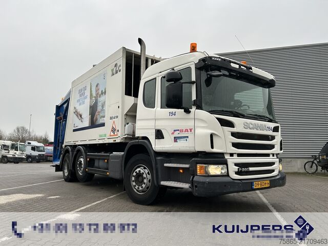 Vuilniswagen Scania P 280 / Haller X2C MEKAV 20 m3 / Garbage Truck ...