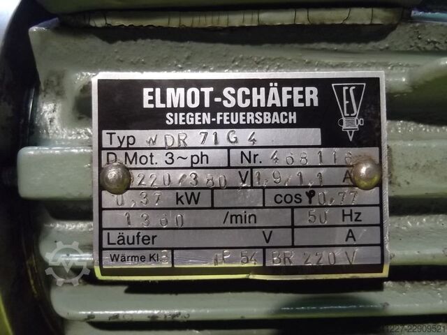 Regulerbar gearmotor 0,37 kW 190-1000 omdr./min MOTOVARIO** TKF/5
