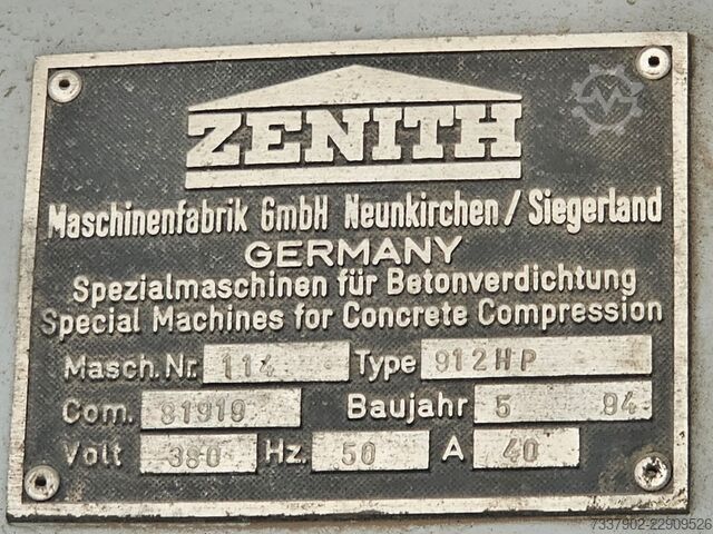 Maszyna do produkcji bloczków 912 Zenith 912