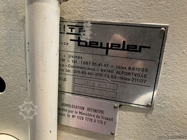 Hydraulisk forskydning SAGITA BEYELER 3100 x 4