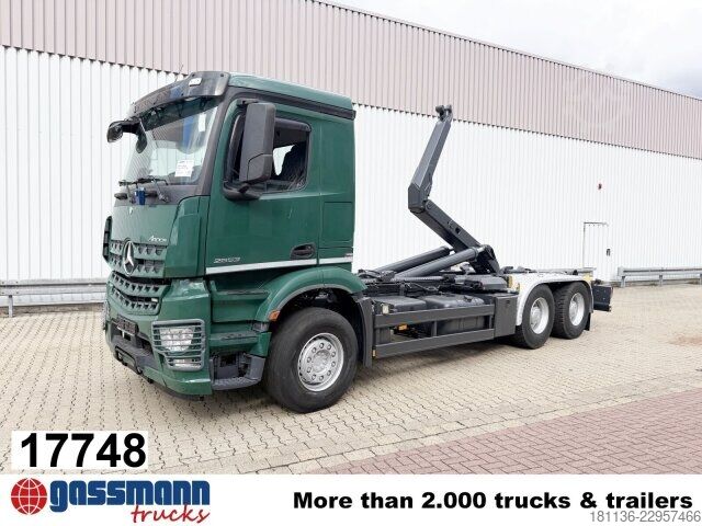 Camion benne à bras amovible Mercedes-Benz Arocs 2653 LK 6x4, Retarder, Motorabtrieb, Meiller