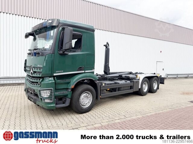 Camion benne à bras amovible Mercedes-Benz Arocs 2653 LK 6x4, Retarder, Motorabtrieb, Meiller