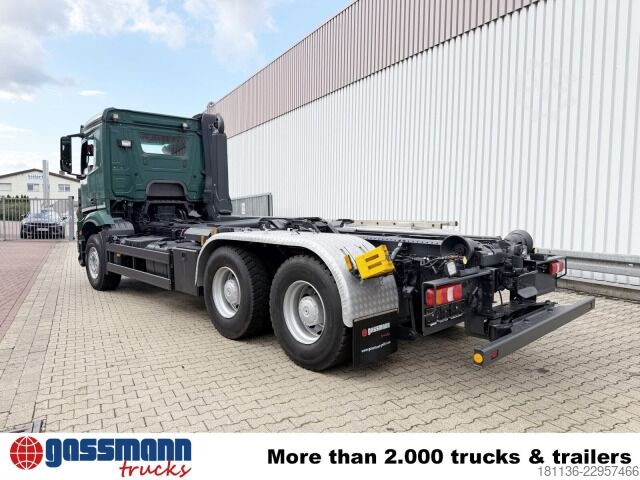Camion benne à bras amovible Mercedes-Benz Arocs 2653 LK 6x4, Retarder, Motorabtrieb, Meiller