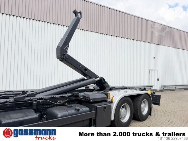 Camion benne à bras amovible Mercedes-Benz Arocs 2653 LK 6x4, Retarder, Motorabtrieb, Meiller