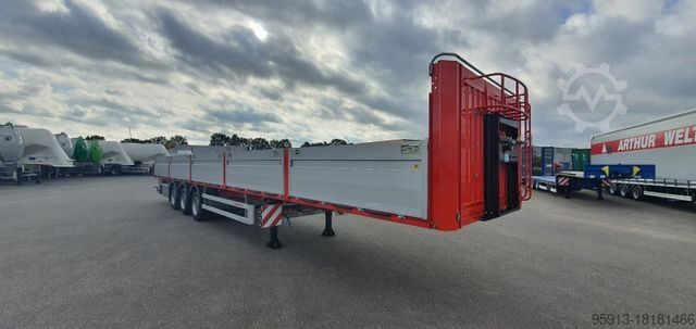 Arbejdsplatform sættevogn KÄSSBOHRER Plattform Leicht MEGA SPS 3 BordwändeAUCH MIETE