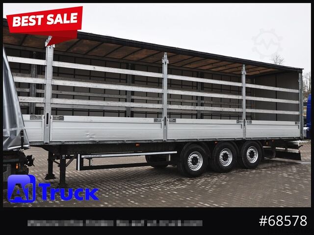 Åben sættevogn med presenning SCHMITZ SCS, Bordwandsider, Steckrungen, Liftachse, verzinkt