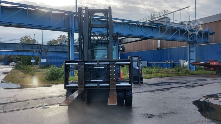 LPG-vorkheftruck Linde H80T Freisichtmast // Treibgas