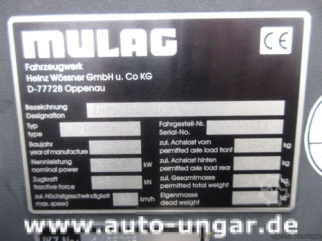 Tractor Mulag Comet 6D Diesel Schlepper Push-Back GSE