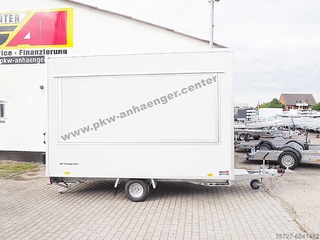 Salgstrailer Verkaufsanhänger SellerH-L2 1300kg 357x200x230cm H