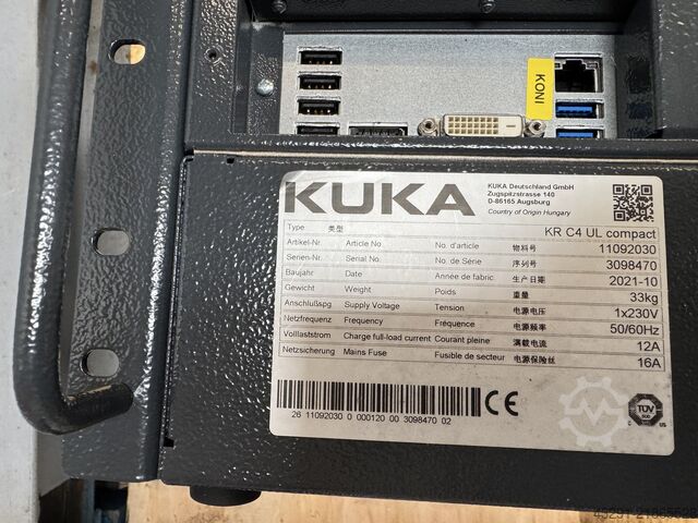 βιομηχανικό ρομπότ KUKA KR10 R1100-2 / SEL KRC4 (82 + 135 Std.)