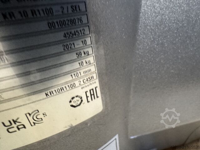 βιομηχανικό ρομπότ KUKA KR10 R1100-2 / SEL KRC4 (82 + 135 Std.)