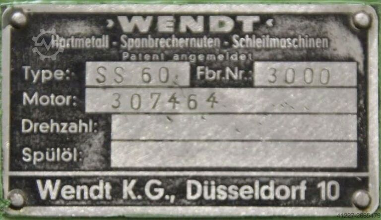 Verktyg slipmaskin Wendt SS60