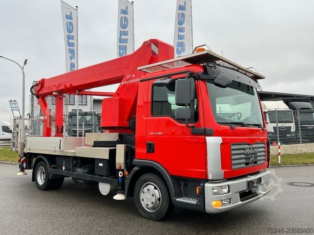 Arbetsplattform  MAN7.180/PalfingerWT270/27m/1.000Volt/TopZustand