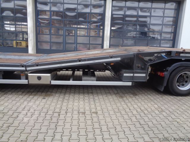 Lavt bygger sættevogn FAYMONVILLE S43 Seilwinde hydr. Plateau Lenkachse 49,5 To