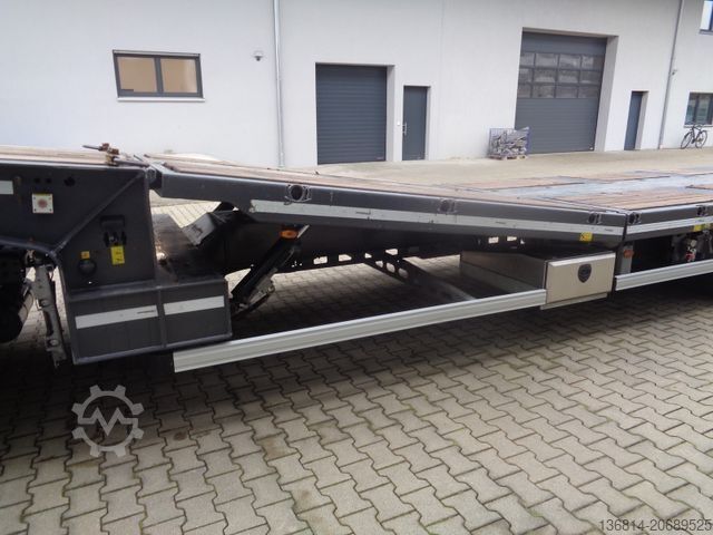 Lavt bygger sættevogn FAYMONVILLE S43 Seilwinde hydr. Plateau Lenkachse 49,5 To