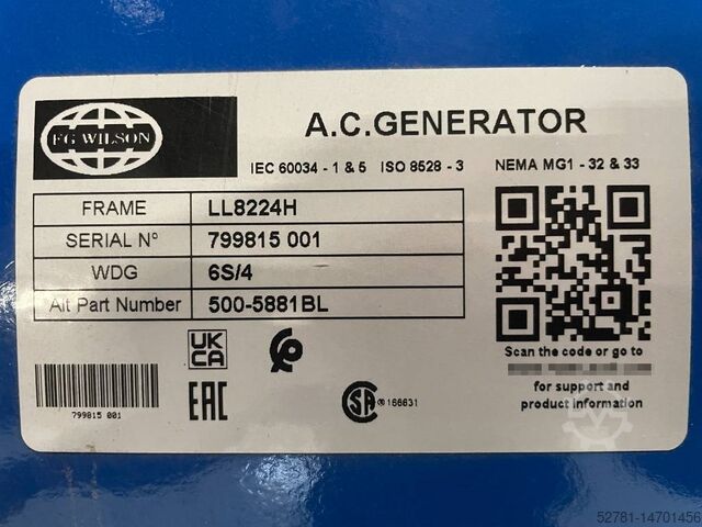 Aggregaat FG Wilson P1250-1 - 1250 kVA Open Genset - DPX-16028-O
