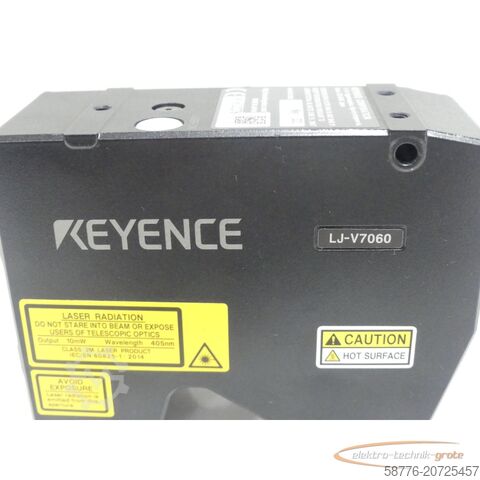 Keyence bileşenleri Keyence LJ-V7060 2D/3D Laser-Profilsensor / Messkopf SN:38120276