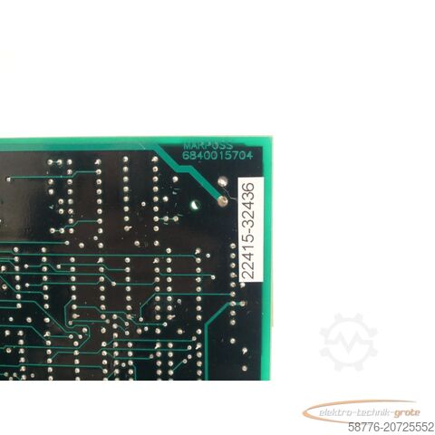 Component Marposs 6840015704 Karte SN:22415-32436