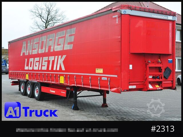 Auflieger mit Pritsche & Plane KRONE SD Tautliner, Joloda, Paper, guter Zustand, 1 Vorbesitzer