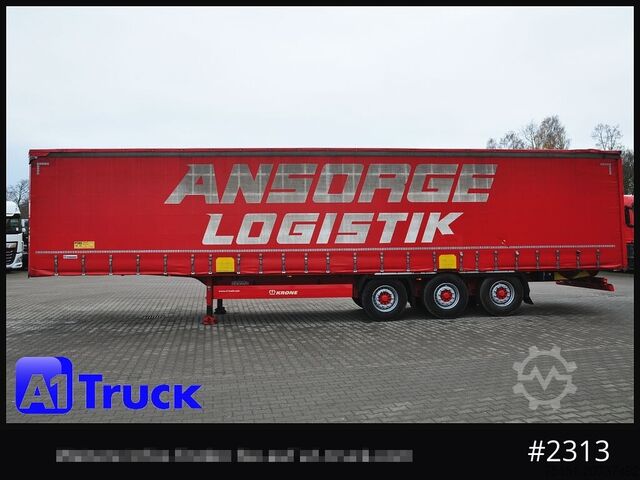 Auflieger mit Pritsche & Plane KRONE SD Tautliner, Joloda, Paper, guter Zustand, 1 Vorbesitzer