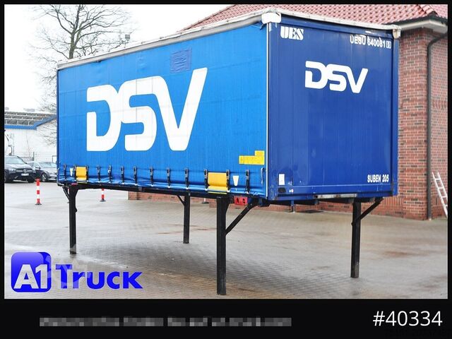 Châssis interchangeable avec plateau et bâche KRONE 7.45 BDF Wechselbrücke, Schiebeplane