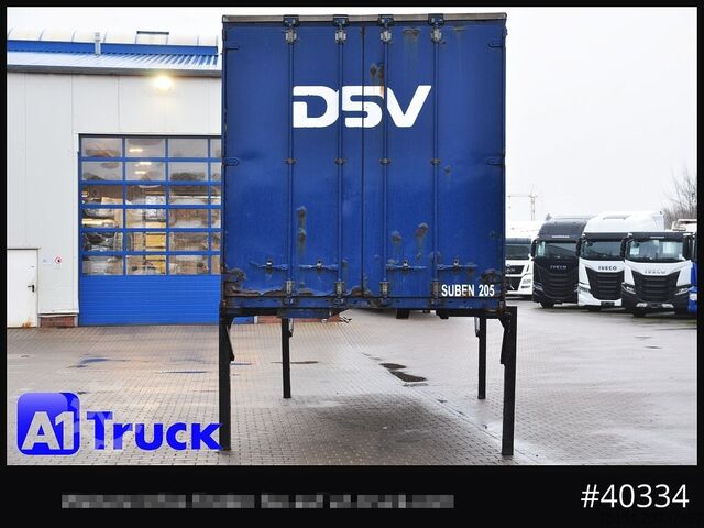 Châssis interchangeable avec plateau et bâche KRONE 7.45 BDF Wechselbrücke, Schiebeplane