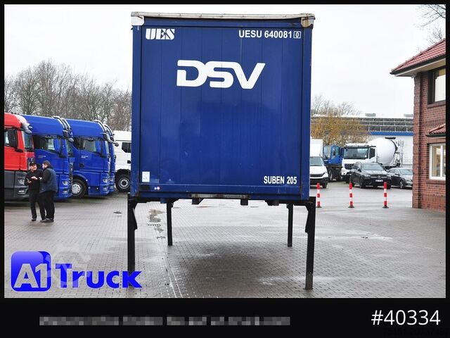 Châssis interchangeable avec plateau et bâche KRONE 7.45 BDF Wechselbrücke, Schiebeplane