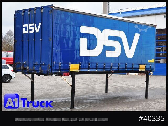 Châssis interchangeable avec plateau et bâche KRONE 7.45 BDF Wechselbrücke, Schiebeplane