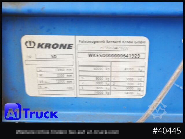Auflieger mit Pritsche & Plane KRONE SD Tautliner, Code XL, BPW
