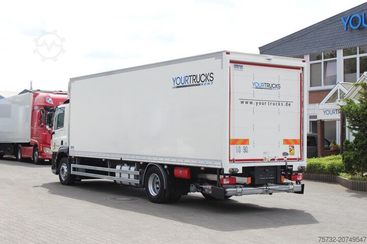Vrachtwagen met bakwagen Daf CF 340 E6 Koffer 8,5m Klima LDW Rolltor LBW