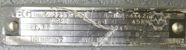 Elektromotor 45 kW 2955 Rpm AEG AM225MV2