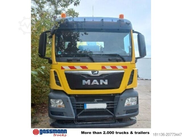 Mobile concrete mixing plant MAN TGS 32.420 8x4 BB, Betonmischer Stetter ca. 9m³