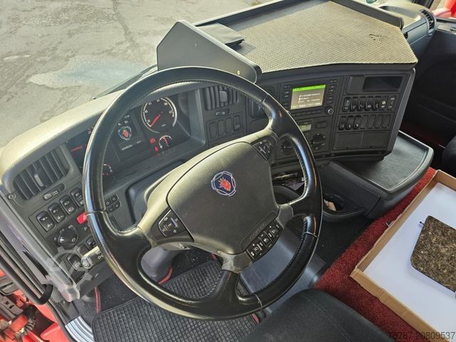 Ladbil med presenning SCANIA G410 Volumen, Edscha, Hubdach+Tandemhänger