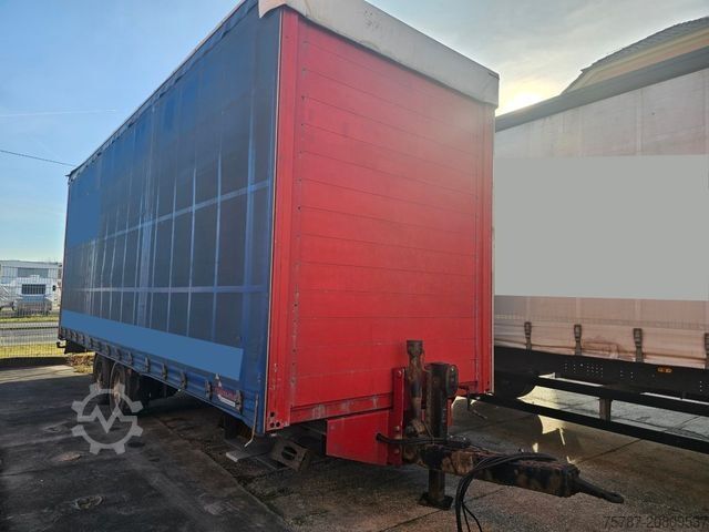 Camión plataforma con toldo SCANIA G410 Volumen, Edscha, Hubdach+Tandemhänger