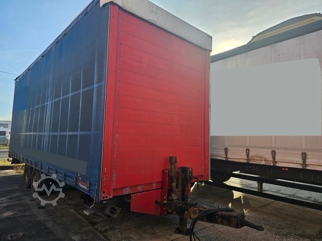 Camión plataforma con toldo SCANIA G410 Volumen, Edscha, Hubdach+Tandemhänger