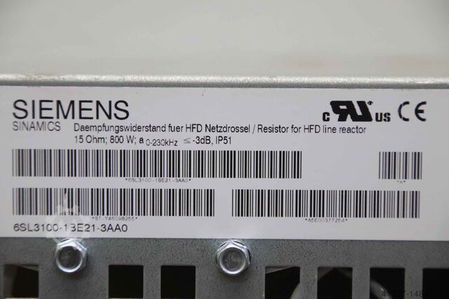 Rezystor hamowania Siemens 6SL3100-1BE21-3AA0