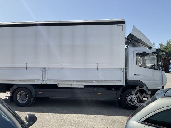 Camion plateau avec bâche MERCEDES-BENZ ATEGO 1524 L 4X2 GARDINE, LBW, MIETKAUF MöGLICH