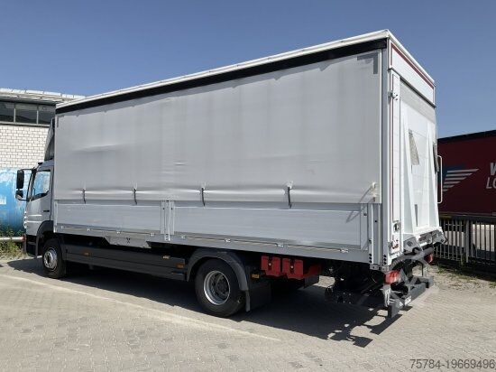 Camion plateau avec bâche MERCEDES-BENZ ATEGO 1524 L 4X2 GARDINE, LBW, MIETKAUF MöGLICH